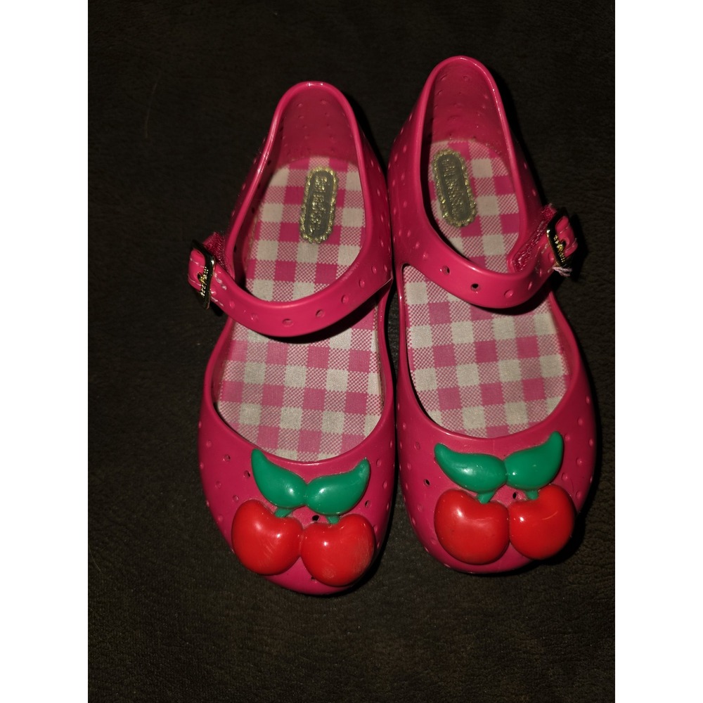 Mini melissa cherry shoes sandals girls size‎ 9